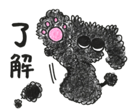 Of twins toy poodle Diggi and Dilley sticker #10706023