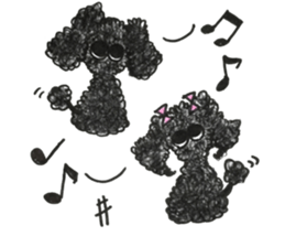 Of twins toy poodle Diggi and Dilley sticker #10706025