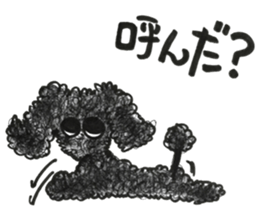 Of twins toy poodle Diggi and Dilley sticker #10706027