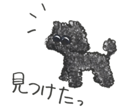 Of twins toy poodle Diggi and Dilley sticker #10706029