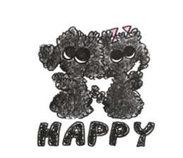 Of twins toy poodle Diggi and Dilley sticker #10706030