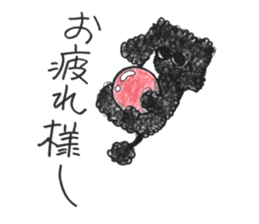 Of twins toy poodle Diggi and Dilley sticker #10706031