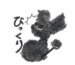 Of twins toy poodle Diggi and Dilley sticker #10706036