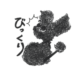 Of twins toy poodle Diggi and Dilley sticker #10706036