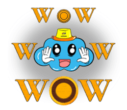 ATSI : Fluffy Clouds : Enjoy & Fun sticker #10748832