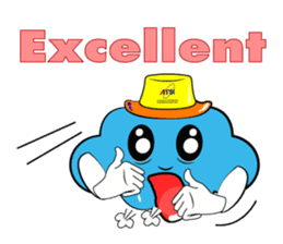 ATSI : Fluffy Clouds : Enjoy & Fun sticker #10748833