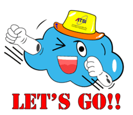 ATSI : Fluffy Clouds : Enjoy & Fun sticker #10748845