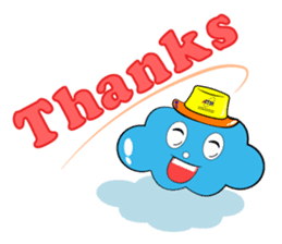 ATSI : Fluffy Clouds : Enjoy & Fun sticker #10748850