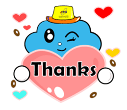 ATSI : Fluffy Clouds : Enjoy & Fun sticker #10748851