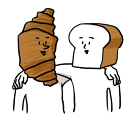 Bread&Onigiri sticker #10773365
