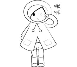 RAIN GIRL sticker #10818977