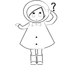 RAIN GIRL sticker #10818979