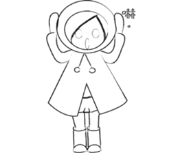 RAIN GIRL sticker #10818983