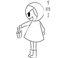 RAIN GIRL sticker #10818984