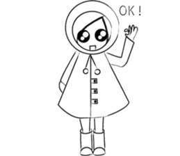 RAIN GIRL sticker #10818988