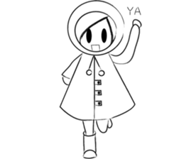RAIN GIRL sticker #10818991