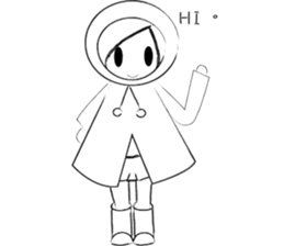 RAIN GIRL sticker #10818995