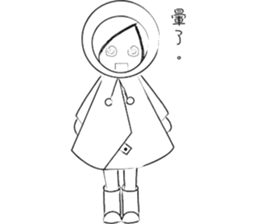 RAIN GIRL sticker #10818999