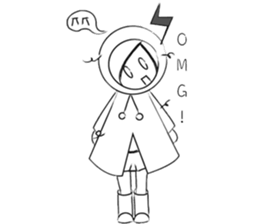 RAIN GIRL sticker #10819001