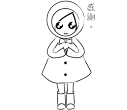 RAIN GIRL sticker #10819002