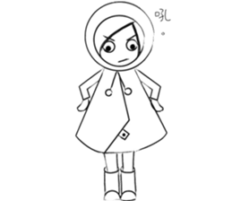 RAIN GIRL sticker #10819003