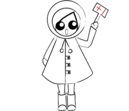 RAIN GIRL sticker #10819004