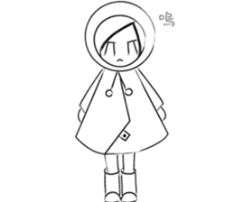 RAIN GIRL sticker #10819009