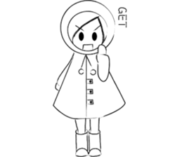 RAIN GIRL sticker #10819013