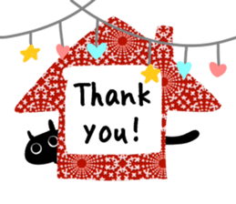 She is black cat!! sticker #10965135