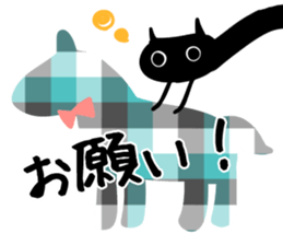 She is black cat!! sticker #10965142