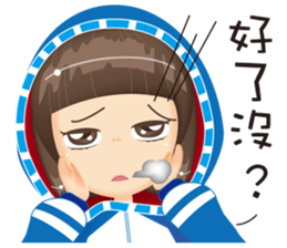 Miss Rose with canine tooth sticker #11046499