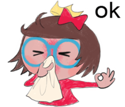 The runny nose princess sticker #11178770