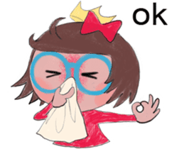 The runny nose princess sticker #11178770