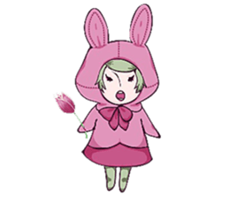 Sticker of an animal and hamster rabbit sticker #11180104