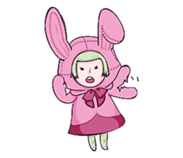 Sticker of an animal and hamster rabbit sticker #11180111