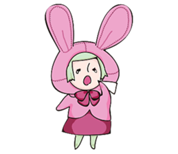 Sticker of an animal and hamster rabbit sticker #11180113