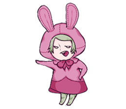 Sticker of an animal and hamster rabbit sticker #11180115