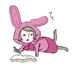 Sticker of an animal and hamster rabbit sticker #11180116