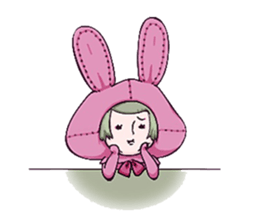 Sticker of an animal and hamster rabbit sticker #11180117