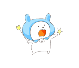 Sticker of an animal and hamster rabbit sticker #11180143