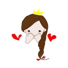 Long hair. Red ribbon. A girl.