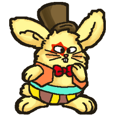 Jerokee the Bunny & Cheese the Rat.