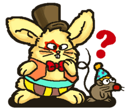 Jerokee the Bunny & Cheese the Rat. sticker #11225704
