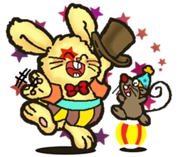 Jerokee the Bunny & Cheese the Rat. sticker #11225705