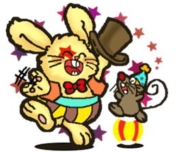 Jerokee the Bunny & Cheese the Rat. sticker #11225705