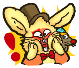 Jerokee the Bunny & Cheese the Rat. sticker #11225707