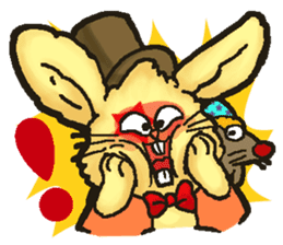 Jerokee the Bunny & Cheese the Rat. sticker #11225707