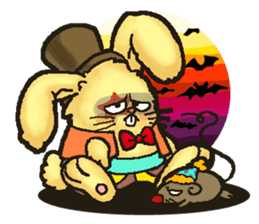 Jerokee the Bunny & Cheese the Rat. sticker #11225708