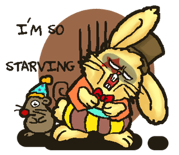 Jerokee the Bunny & Cheese the Rat. sticker #11225709