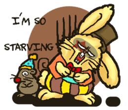 Jerokee the Bunny & Cheese the Rat. sticker #11225709